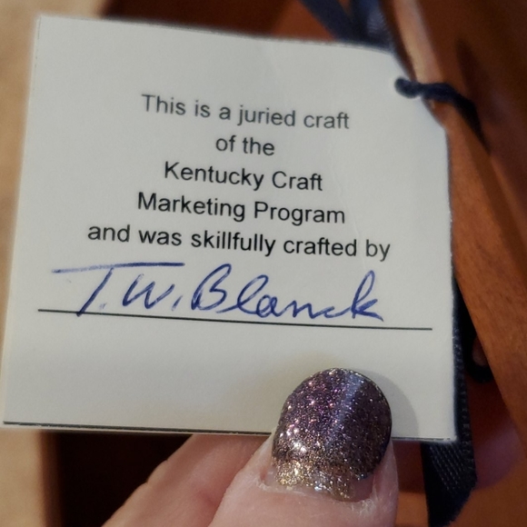 Cherry Wood Divided Shaker Tray Hand Crafted KY - Picture 5 of 12